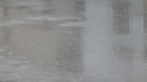 LD Asphalt road in rainfall Stock Footage 270282195
