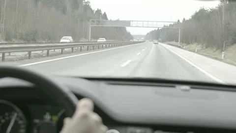 LD Driving a car on the freeway Stock Footage 150200502