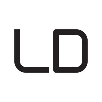 Ld initial letter vector logo icon Stock Illustration