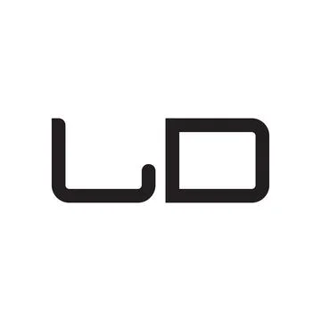 Ld initial letter vector logo icon Stock Illustration