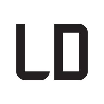 Ld initial letter vector logo icon Stock Illustration