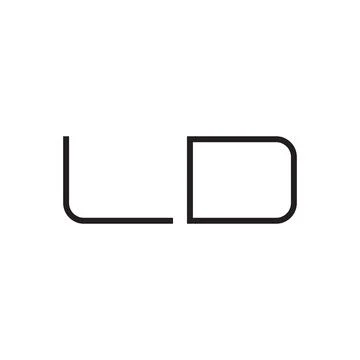 Ld initial letter vector logo icon Stock Illustration