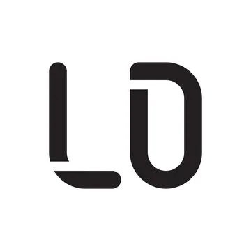 Ld initial letter vector logo icon Stock Illustration