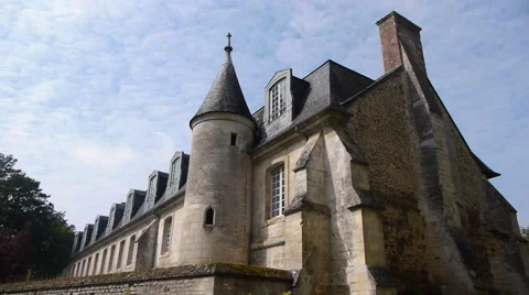 Le Bec Hellouin monastery Stock Footage