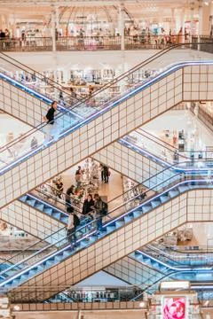 Le Bon Marche elevators Stock Photos