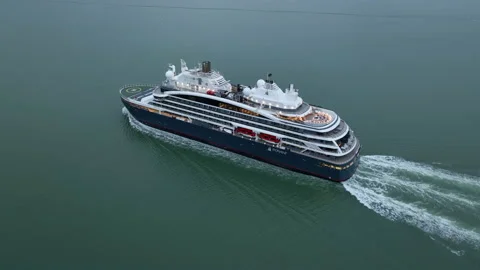 Le Commandant Charcot cruise ship Stock Footage 239631262