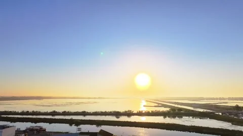 LE GRAU DU ROI commune in the Camargue, Stock Footage 297996518