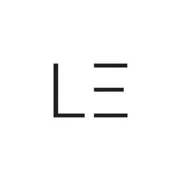 Le initial letter vector logo icon Stock Illustration
