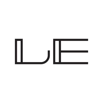 Le initial letter vector logo icon Stock Illustration