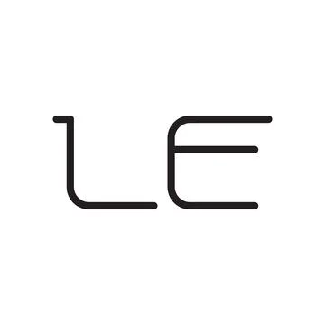 Le initial letter vector logo icon Stock Illustration
