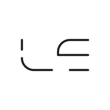 Le initial letter vector logo icon Stock Illustration
