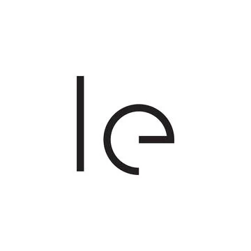 Le initial letter vector logo icon Stock Illustration