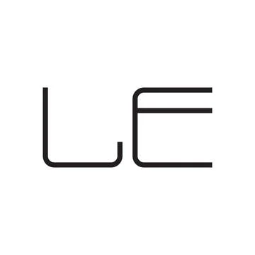 Le initial letter vector logo icon Stock Illustration