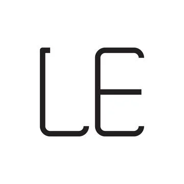 Le initial letter vector logo icon Stock Illustration