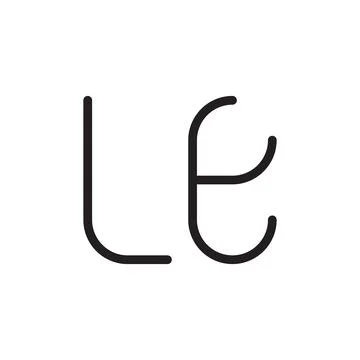 Le initial letter vector logo icon Stock Illustration