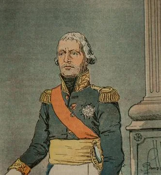 Le Marechal locksmith, the Memorial de Sainte Helene by the Count of Las Case Stock Illustration