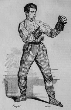 Le Master de Chausson, La Boxe, the French painted by themselves, Ector N.J.  Stock Illustration