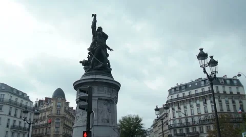 Le Monument du maréchal Moncey Stock Footage 57222256