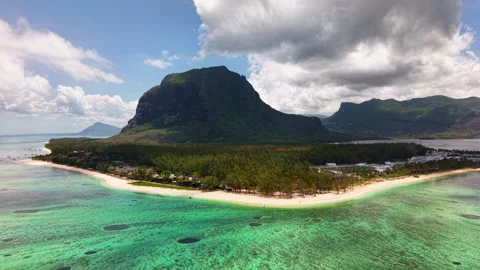 Le Morne beach Stock Footage 309856554