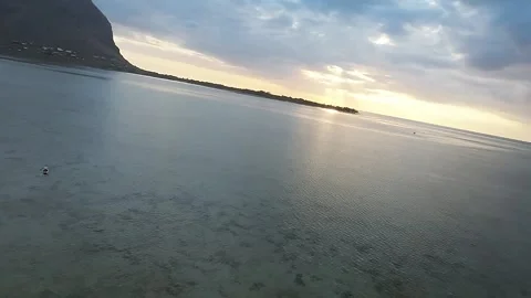 Le Morne, coral reef Stock Footage 293204178