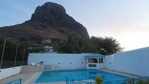 Le morne mountain Stock Footage 293203815