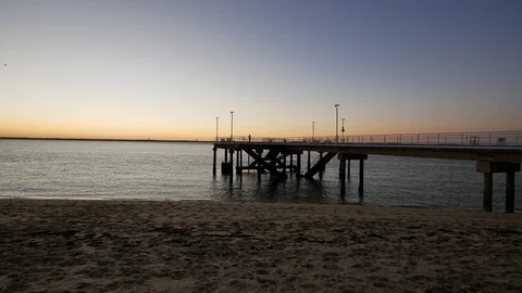 Le Moulleau, Arcachon Jetty Stock Footage 96076053