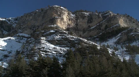 Le Pont De Moulin Cliffs Above Stock Footage 35620095