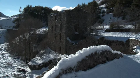 Le Pont De Moulin Old House Stock Footage 35622559