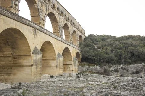 Le pont du Gar Stock Photos