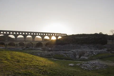 Le pont du Gard Stock Photos