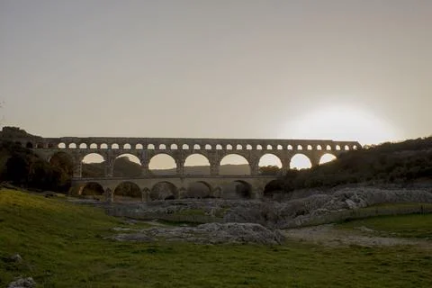 Le pont du Gard  Stock Photos
