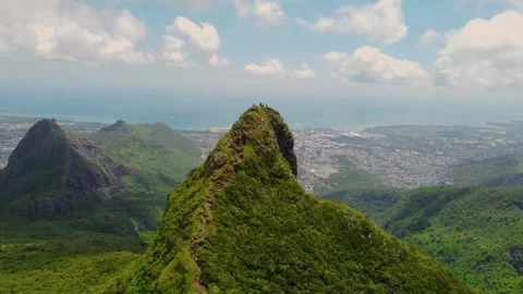 Le Pouce Mountain, Mauritius Stock Footage 241706398