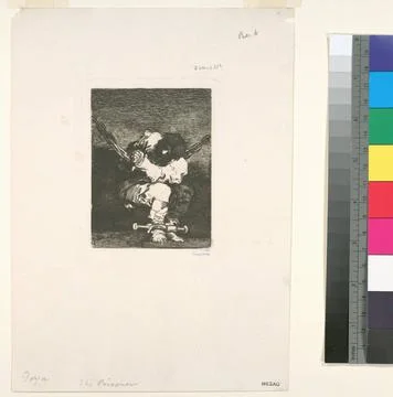 Le prisonnier ployÃ sur sa chaine.. Goya, Francisco (1746-1828). 1778 - 18.. Stock Photos