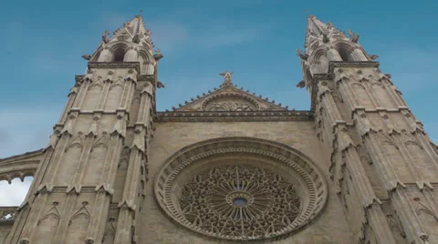Le Seu Cathedral Palma composition Stock Footage 32259519