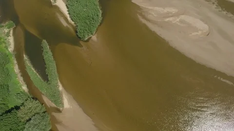 Le Thoureil seen by drone Stock Footage