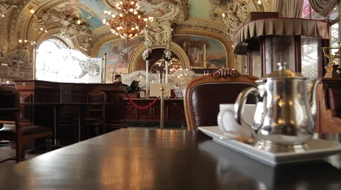 Le Train Bleu Restaurant, Gare de Lyon, Paris, France, Europe Stock Footage 44263889