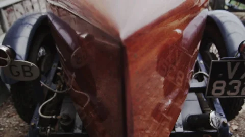 Lea Francis Classic Car Boot - Tilt Video stock 41643692