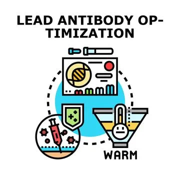 Lead antibody optimization program developing medical solutions イラスト素材