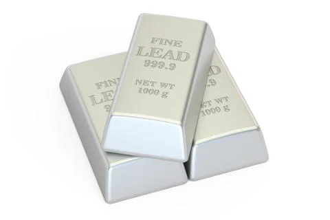 Lead bars, 3D rendering Stock Illustration