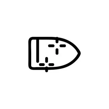 Lead bullet icon vector. Isolated contour symbol illustration Stock Illustration