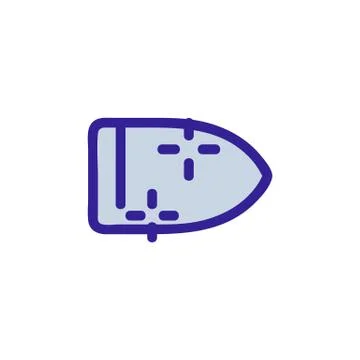 Lead bullet icon vector. Isolated contour symbol illustration Stock Illustration