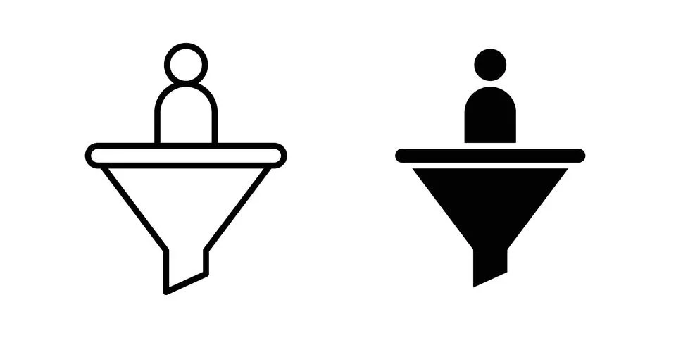 Lead conversion icon vector design. EPS10 Illustrazione stock