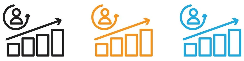 Lead conversion icon vector logo set collection for web app ui Illustrazione stock