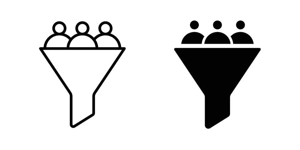 Lead conversion icon vector symbol graphics イラスト素材