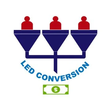 Lead conversion, simple icon for websites, blogs and apps 스톡 일러스트