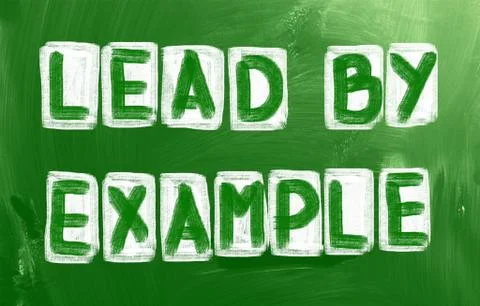 Lead by example concept Stock Illustration