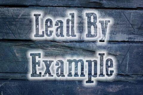 Lead by example concept Stock Illustration