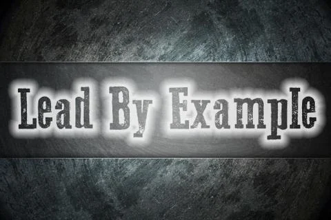 Lead by example concept Stock Illustration