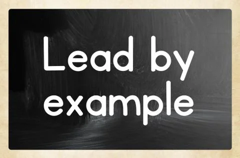 Lead by example Stock Illustration