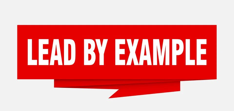 Lead by example Stock Illustration